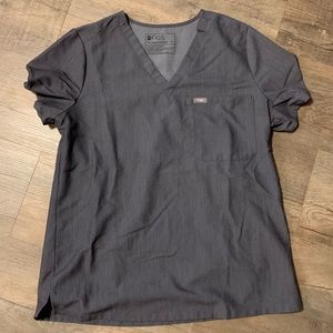 Figs Graphite Catarina one pocket scrub top